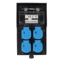 Hartgummiverteiler Typ 7200, schwarz