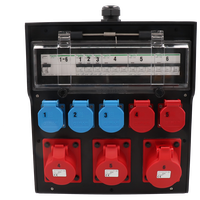 Hard rubber distributor box type 7700, black