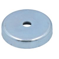 Magnetic clamp, galvanized, round, without rubber protection