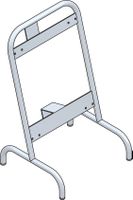 Mini support zinguè pour type 7300/7400/7700, h=580mm