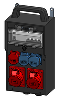 Mobile wall-mounted distribution box type 7300