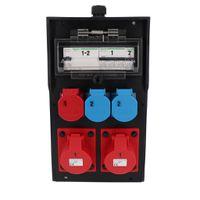 Hard rubber distributor box, type 7300, black