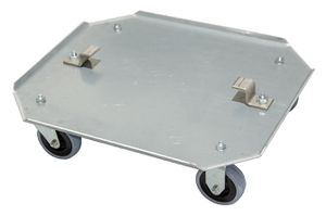 Pied à roulettes galvanisé pour Uni-support 1'000mm