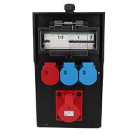 Hard rubber distributor box, type 7300, black