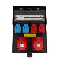 Hard rubber distributor box type 7400, black