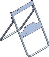 Support V2A pliable pour type 7200/7300/7400/7700, h=645mm