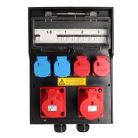 Hard rubber distributor box type 7400, black