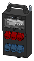 Mobile wall-mounted distribution box type 7300