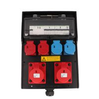 Hard rubber distributor box type 7400, black