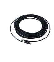 Extension cable 10m, black, with plug,